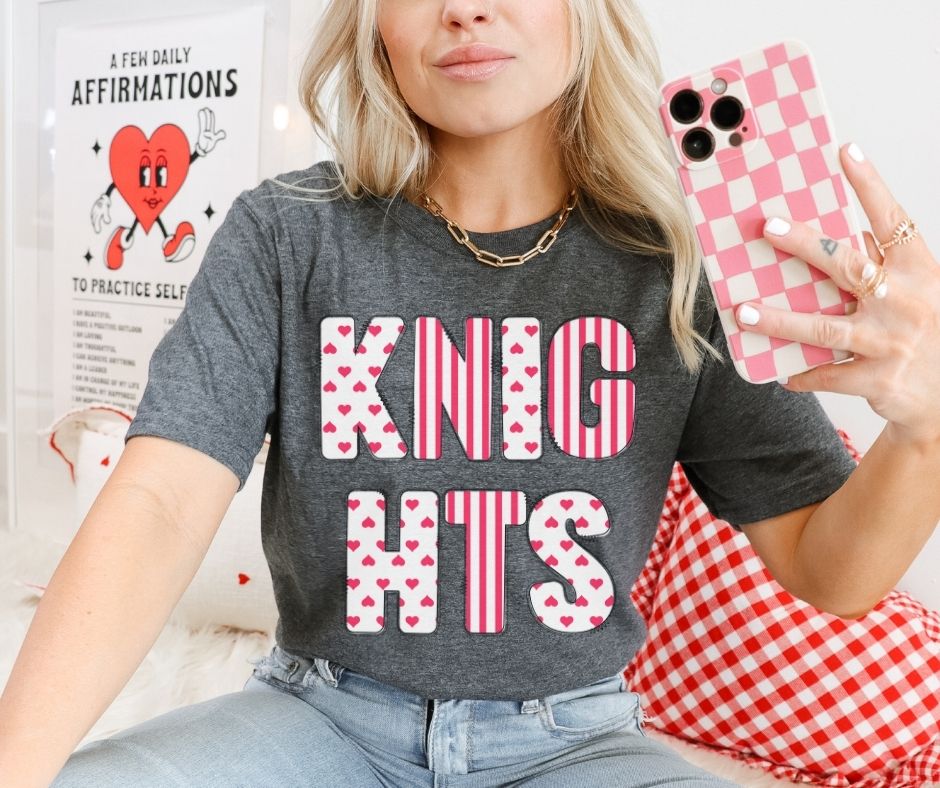 Knights (Hearts and Stripes Mascot) - DTF