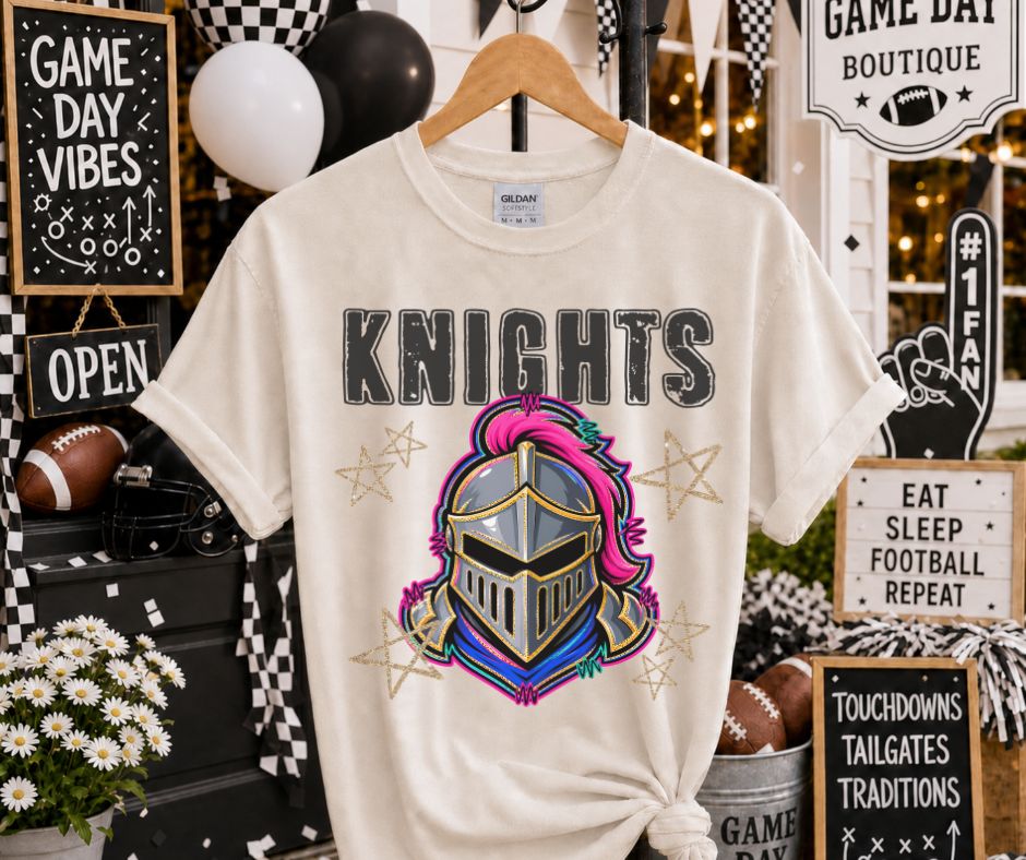Knights (Grunge Varsity Mascot) - DTF