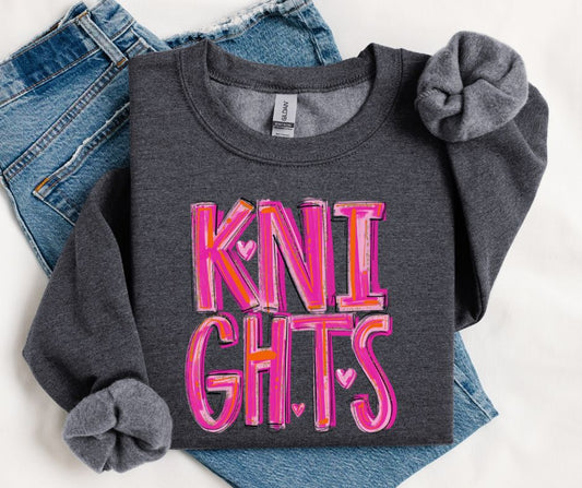 Knights (Pretty in Pink) - DTF