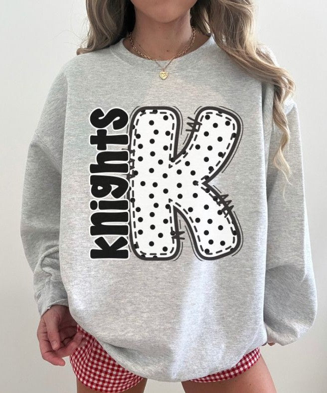 Knights (Polka Dotted Letter Mascots) - DTF