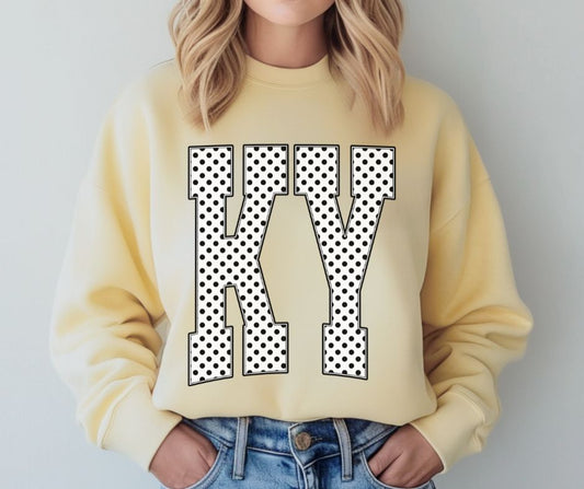 KY (Blk/White Polka Dot States) - DTF