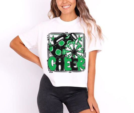 Cheer Collection (black/kelly green) - DTF