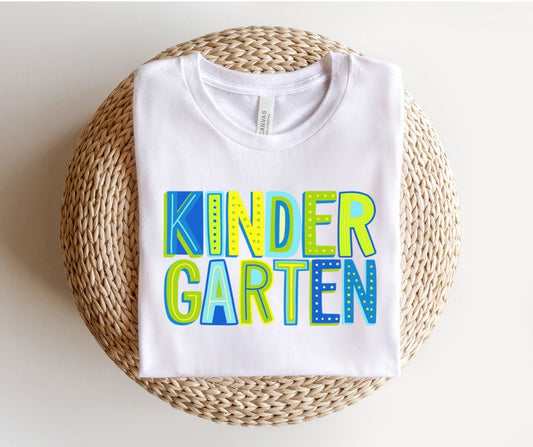 Kindergarten (blue/green) - YOUTH - DTF