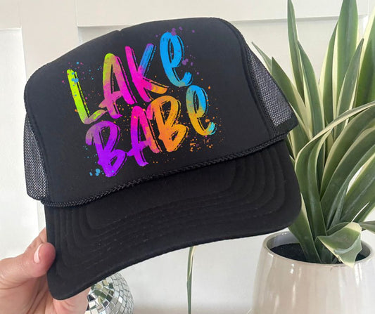 Lake Babe (Bright Colored Graffiti Style Words) - DTF
