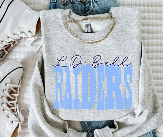 Raiders - L.D. Bell Columbia Blue/Navy (Mixed Up Mascot) - DTF