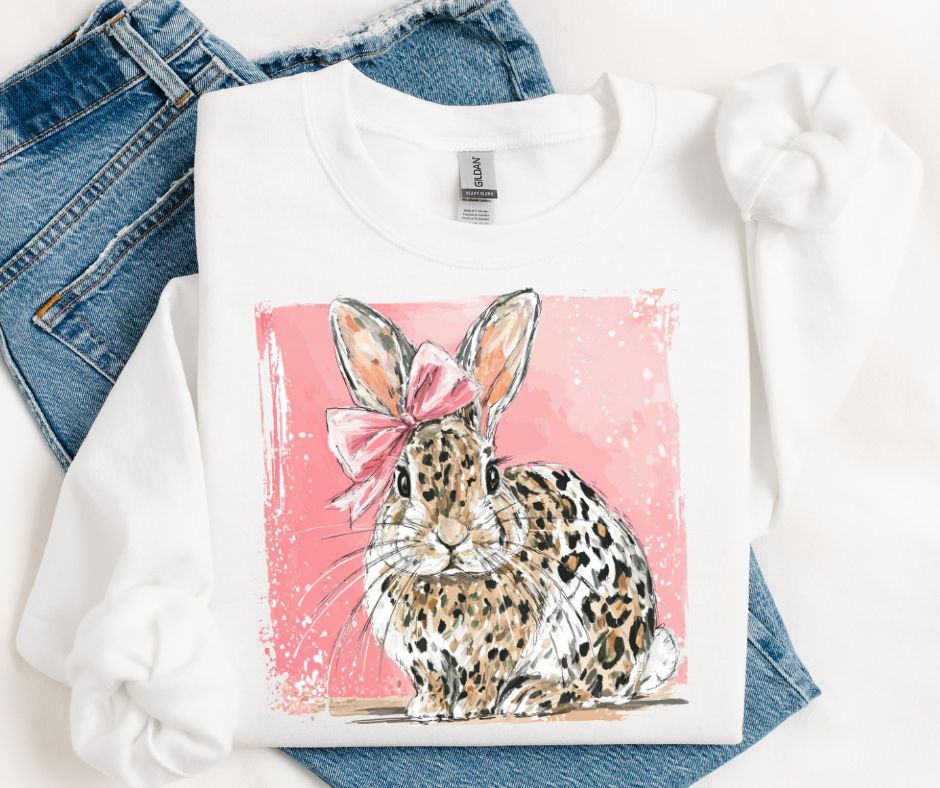 Leopard Coquette Easter Bunny - DTF