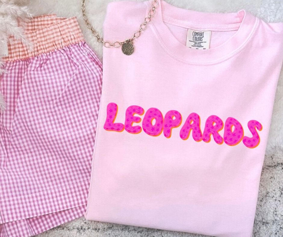 Leopards (Pink Bubble Stars Mascot) - DTF