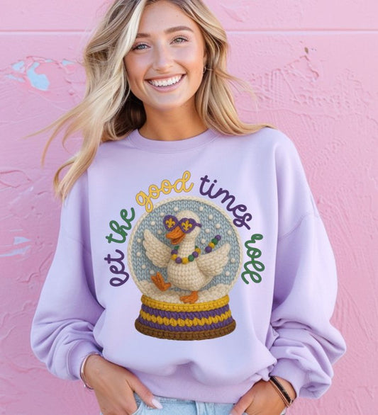 Let the Good Times Roll (faux yarn look) - DTF