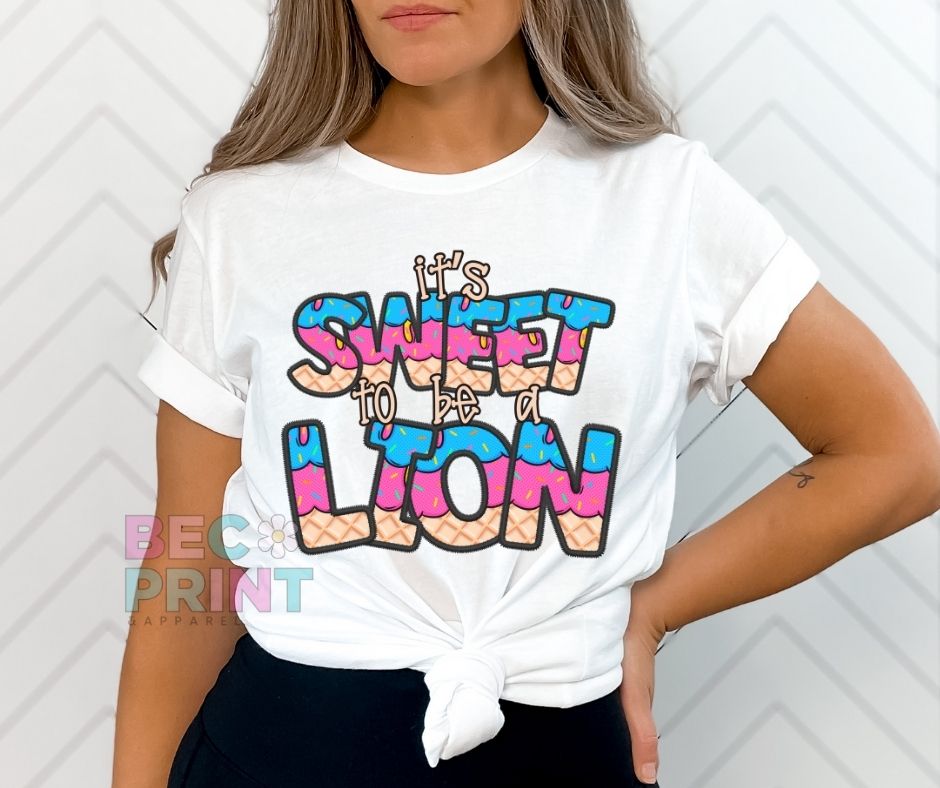 Lion (Sweet to be a - Mascot) - DTF