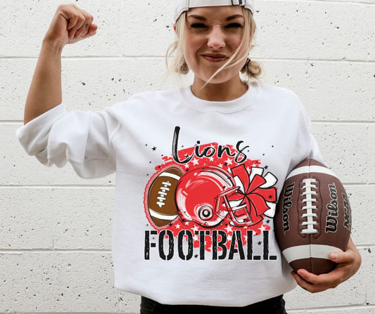 Lions - Red (Stars Football Mascots) - DTF