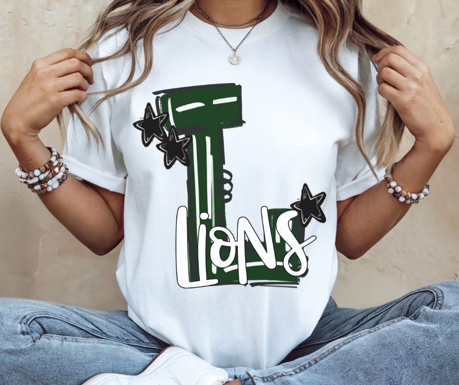 Lions - Dark Green/Black (Hype Squad Mascots) - DTF