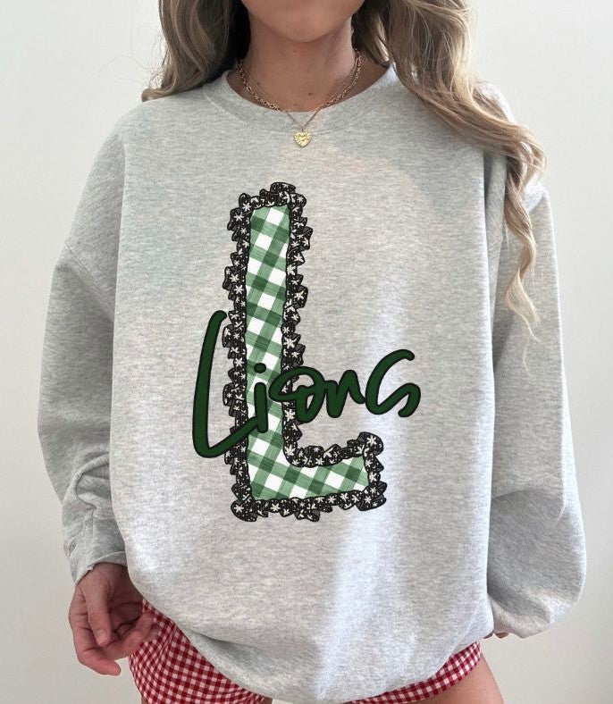 Lions - Dark Green (Daisy Ruffle Mascot) - DTF