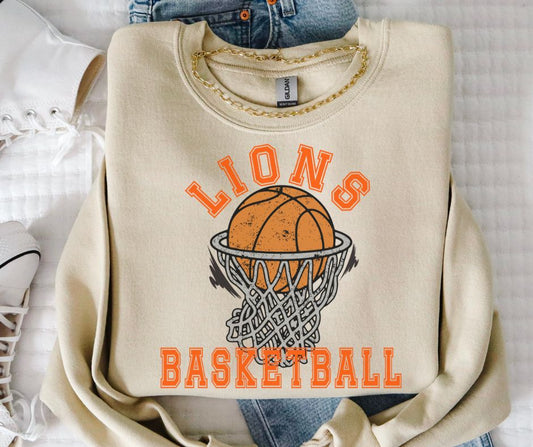 Lions (Basketball Grunge Mascot) - DTF