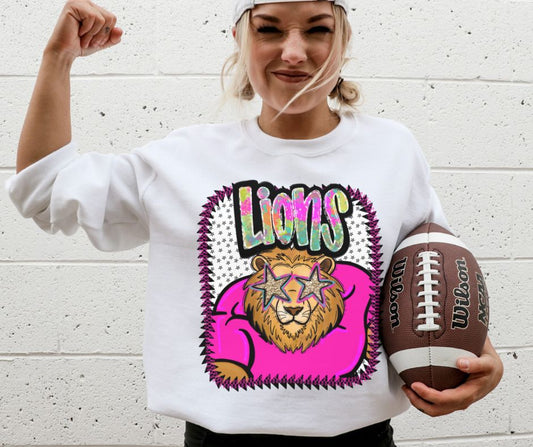 Lions (Pink Jersey Mascots) - DTF