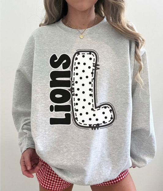 Lions (Polka Dotted Letter Mascots) - DTF
