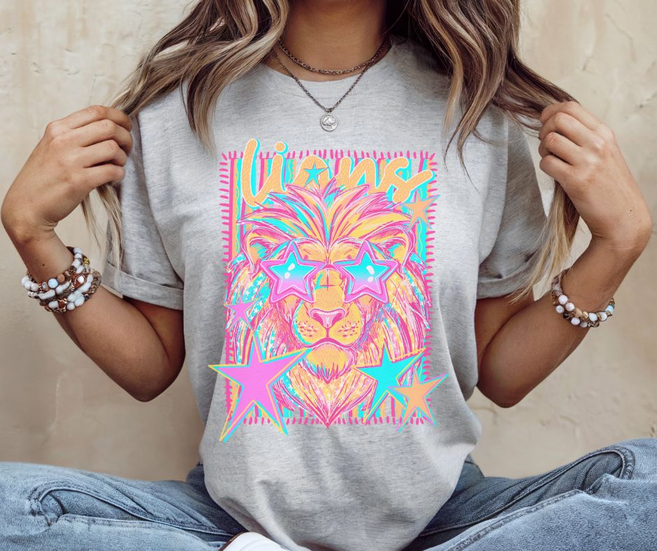 Lions (Colorful Stars Mascot) - DTF