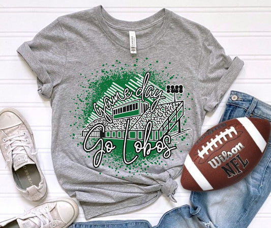 Lobos - Kelly Green/White (Game Day Stadium Mascots) - DTF