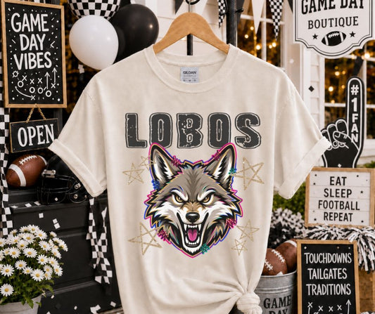 Lobos (Grunge Varsity Mascot) - DTF