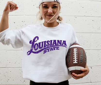 Louisiana State (College Simple Vintage Style) - DTF