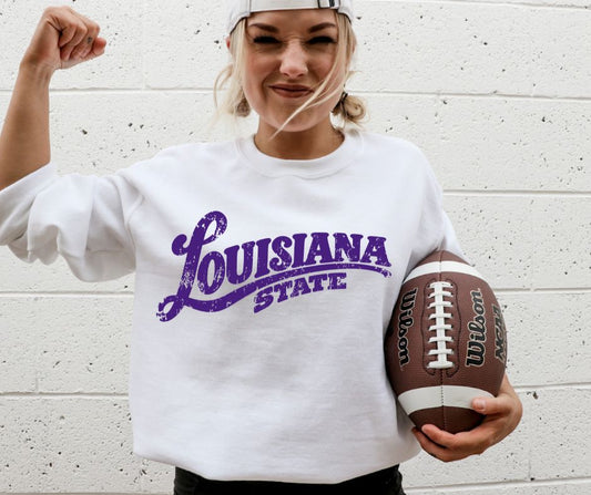 Louisiana State (College Simple Vintage Style) - DTF