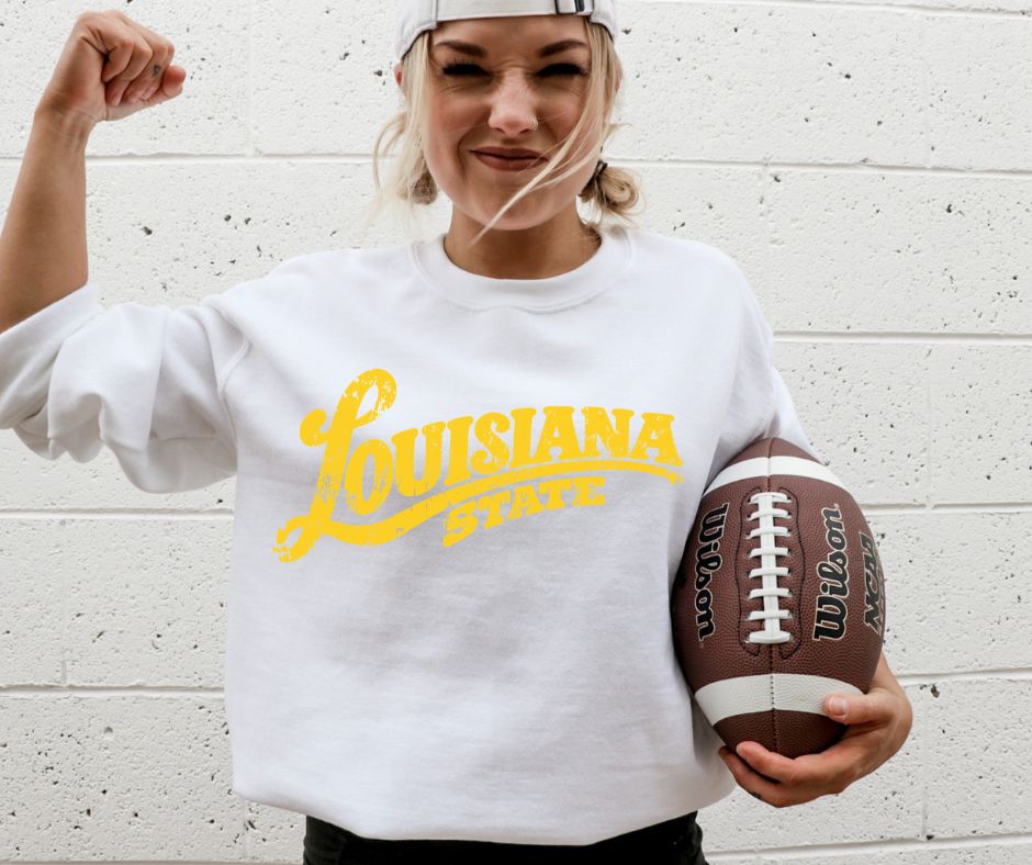 Louisiana State (College Simple Vintage Style) - DTF