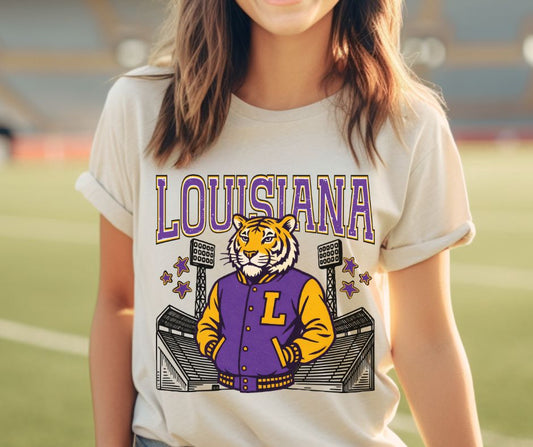 Louisiana (College Letterman Mascot) - DTF