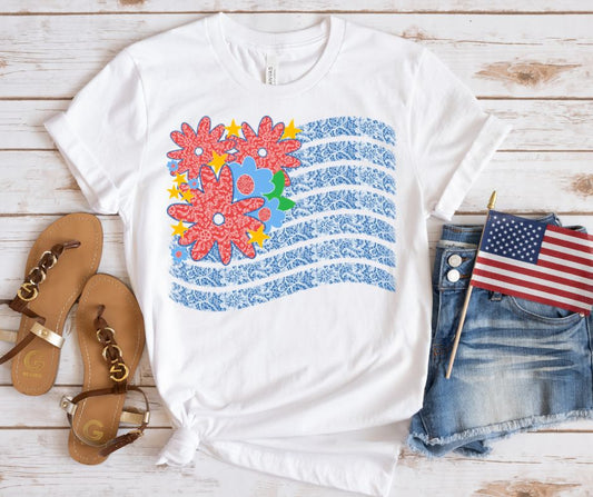 American Flag (Lace) - DTF