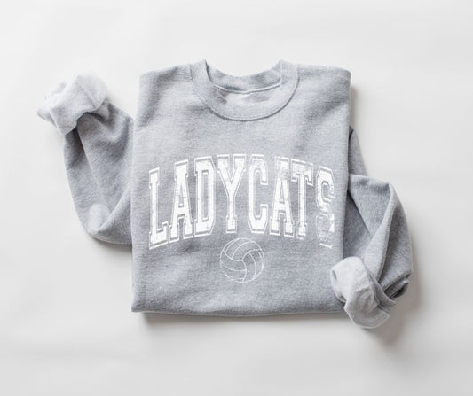 Ladycats Arched (volleyball - white) - DTF