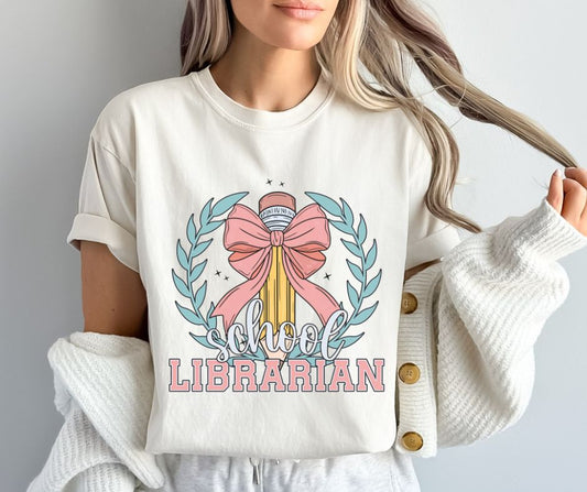 Librarian (School Occupations/Grade Level Teacher Coquette Pencil) - DTF