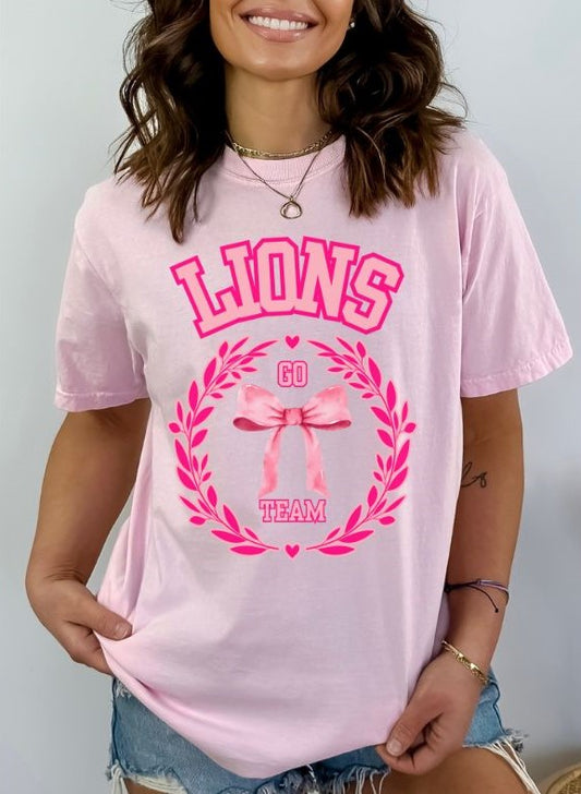 Lions (Coquette Pink Bows) - DTF