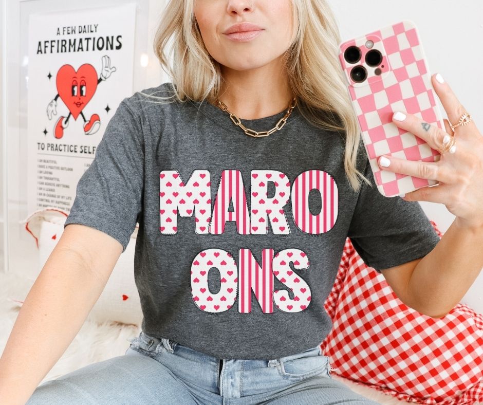 Maroons (Hearts and Stripes Mascot) - DTF