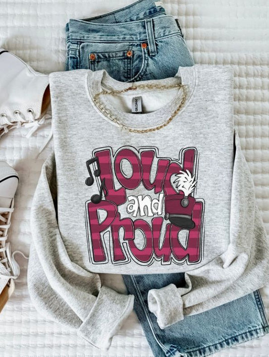 Loud and Proud Band (Maroon) - DTF