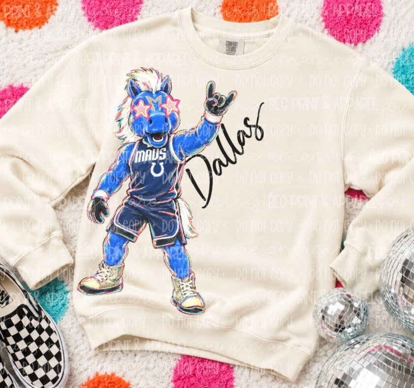 Mavs (Rockin NBA Mascot) - DTF