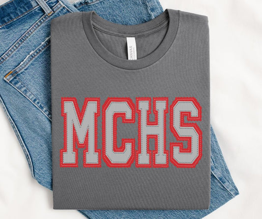 MCHS - Gray/Red (Prepster Mascot) - DTF