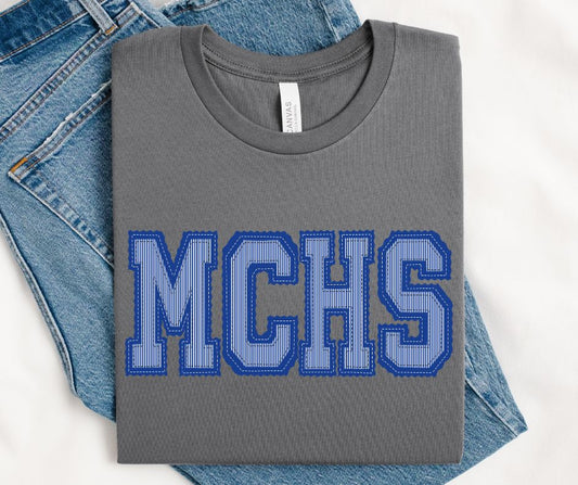 MCHS - Royal/Royal (Prepster Mascot) - DTF