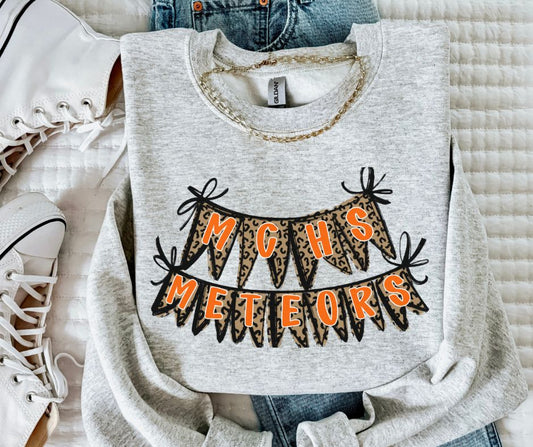 Meteors - MCHS - Leopard (Spirit Pennants) - DTF