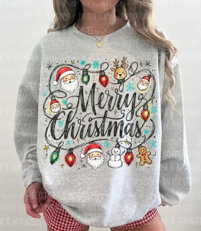 Merry Christmas (Mini Ornaments) - DTF