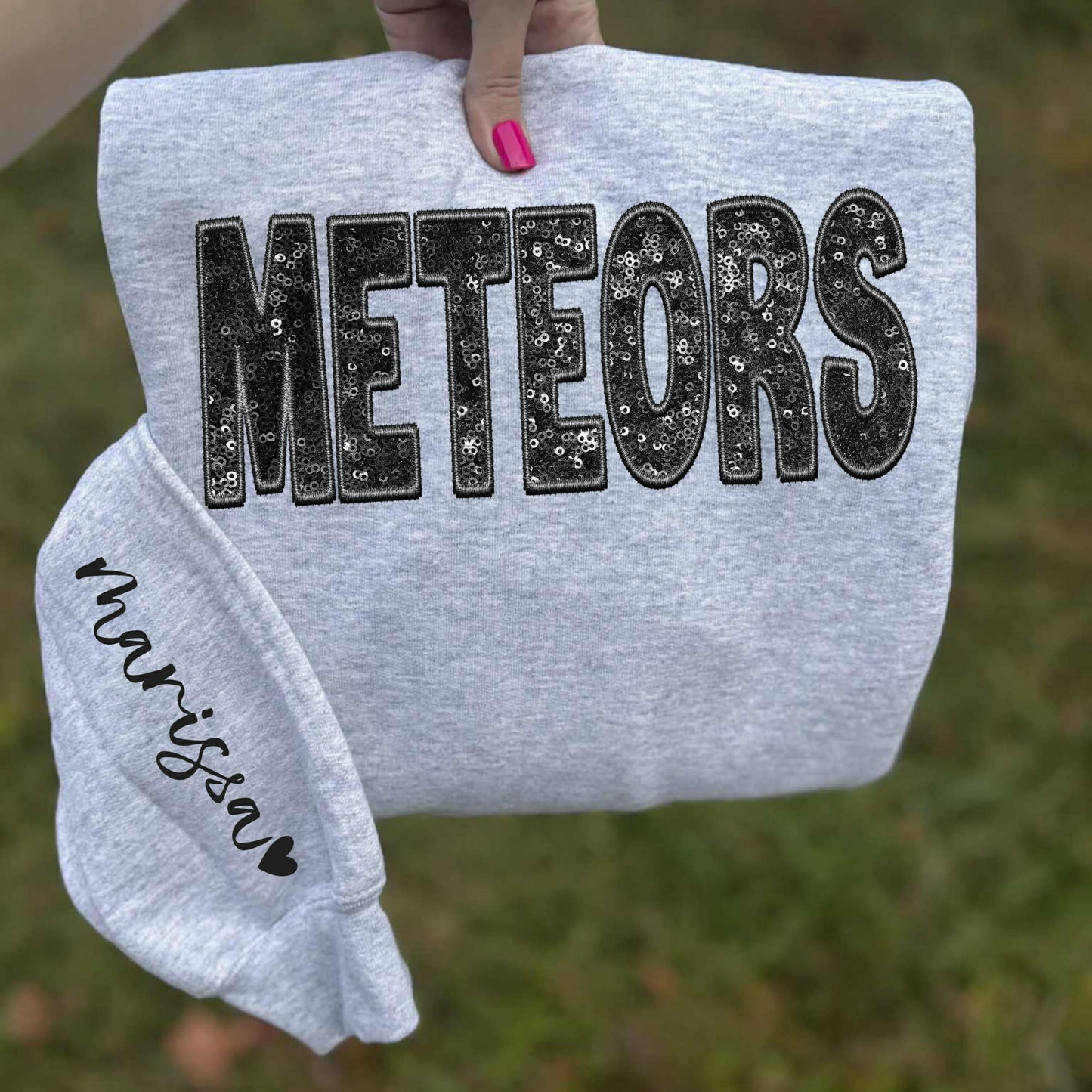 Meteors - Marissa/Black (Sequins/Embroidery look) - DTF