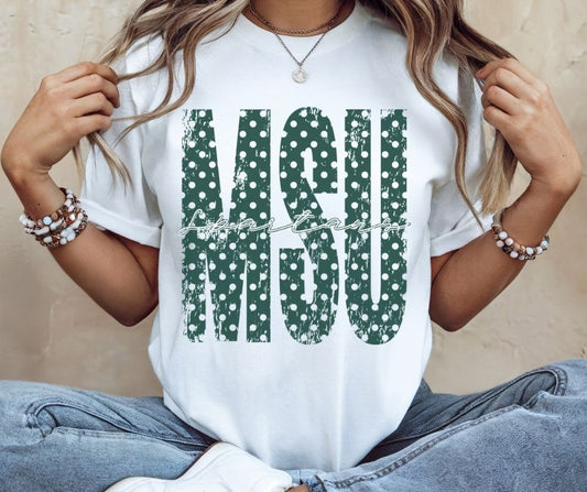 Michigan State (Polka Dot College) - DTF
