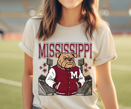 Mississippi - Bulldogs (College Letterman Mascot) - DTF