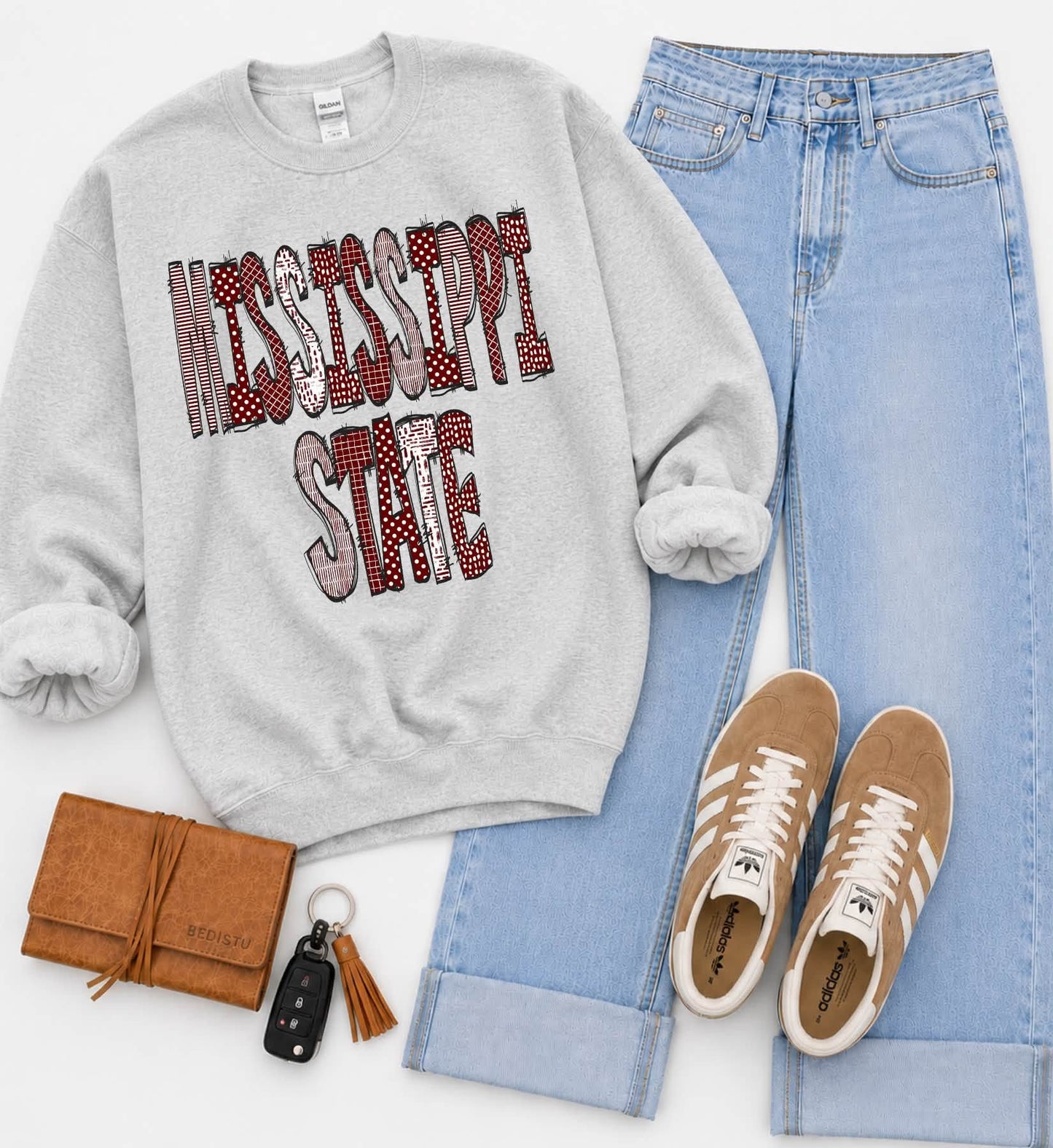 Mississippi State (Doodle Pattern College) - DTF