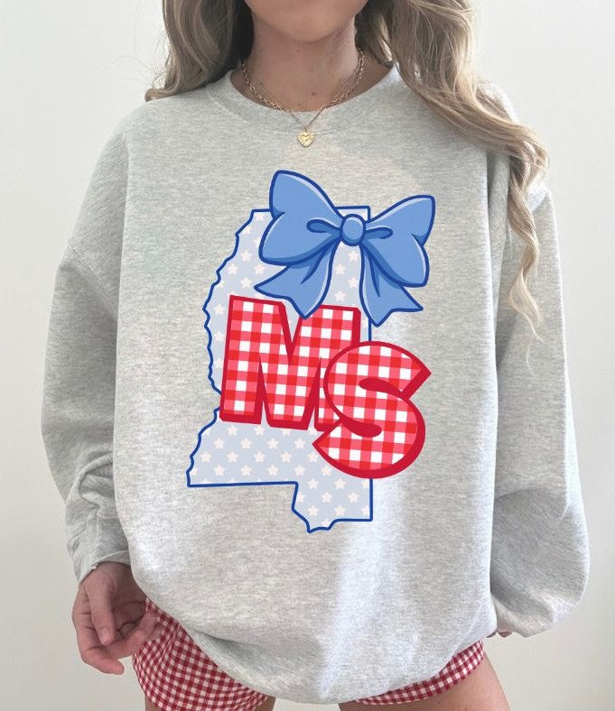 Mississippi (American Gingham and Stars State) - DTF