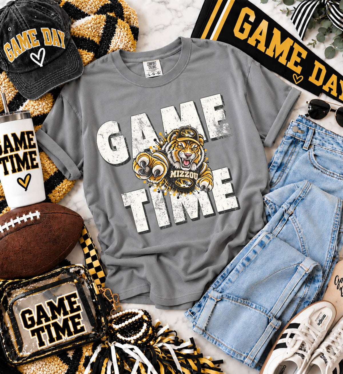 Missouri (Distressed Game Time Mascots) - DTF