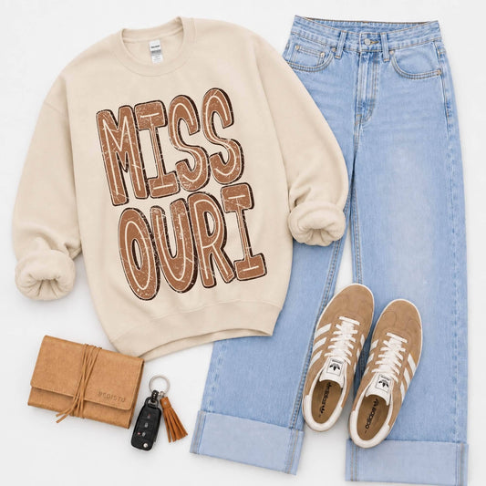Missouri (Brown Distressed Shadow State) - DTF