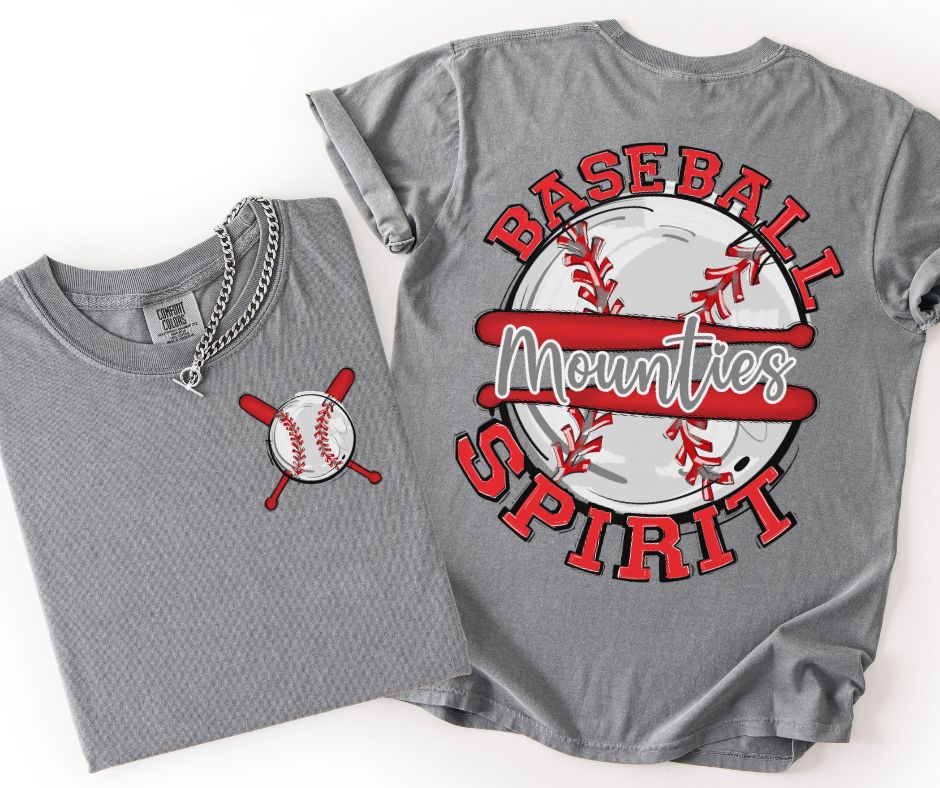 Mounties - Red/Gray (Baseball Spirit Mascots) - DTF
