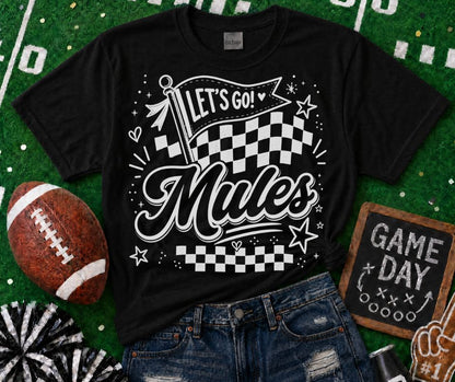 Mules (Lets Go Doodle Check Mascot) - DTF