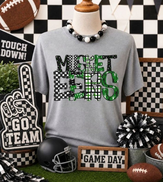 Musketeers - Green (Game Day Patterns Mascot) - DTF