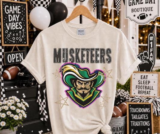 Musketeers (Grunge Varsity Mascot) - DTF