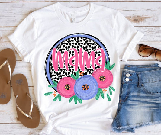 Mama (Mother's Day Dot & Floral) - DTF