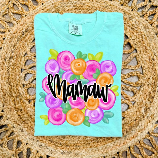 Mamaw (Mother's Day Floral) - DTF